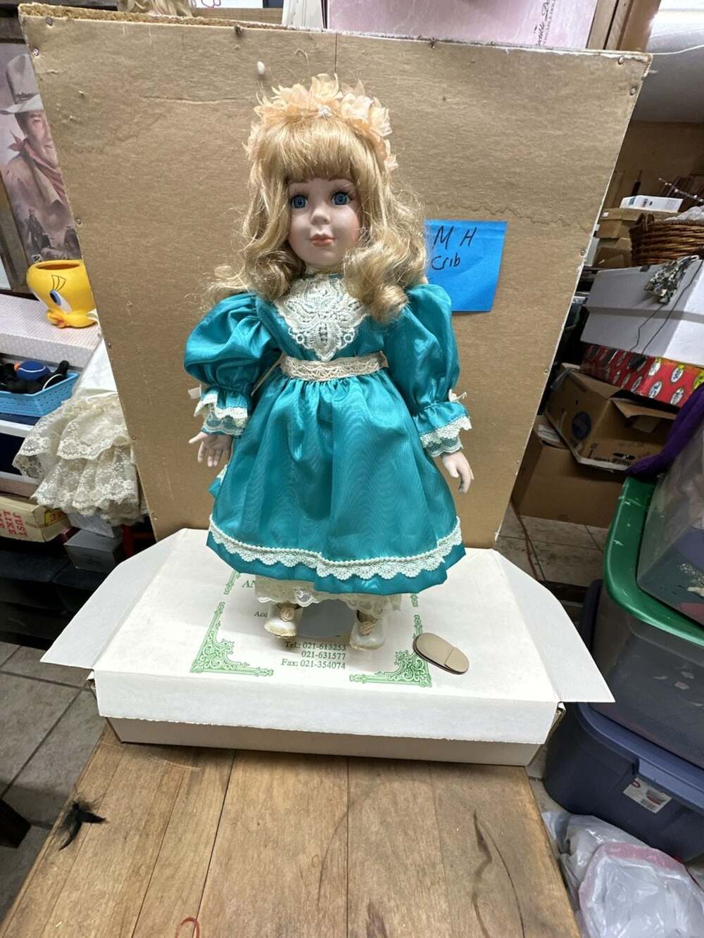 Marie Osmond Fine Porcelain Collectible Doll, Signed 1991 Ld Ed #452/2500